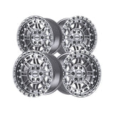 1 X Dropstars Trail Series 603MS 20X9 6X135 106.2 Hub +18 Offset Machined and Silver Wheel Rim