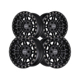1 X Dropstars Trail Series 603SB 17X9 5X5.00 78.1 Hub -12 Offset Satin Black Wheel Rim