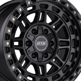 1 X Dropstars Trail Series 603SB 17X9 5X5.00 78.1 Hub -12 Offset Satin Black Wheel Rim