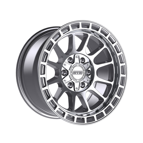 1 X Dropstars Trail Series 606MS 20X10 8X6.50 125.2 Hub -19 Offset Machined and Silver Wheel Rim