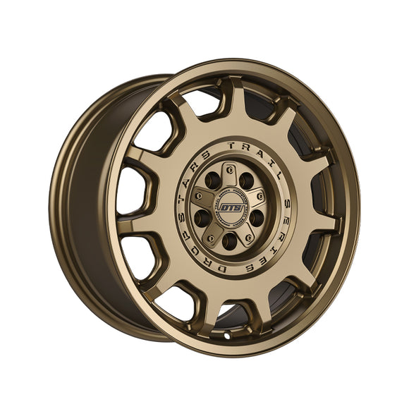 1 X Dropstars Trail Series 607BZ 17X8 5X108 73.1 Hub +35 Offset Satin Bronze Wheel Rim