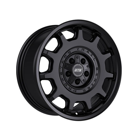 1 X Dropstars Trail Series 607SB 17X8 5X108 73.1 Hub +35 Offset Satin Black Wheel Rim