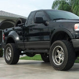 Coolstuffguru Compatible with Ford F150 Flareside Factory Style Wheel Covers Fender Flares Black ABS