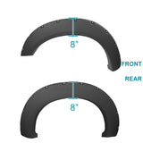 Coolstuffguru Compatible with Ford F250 F350 Pickup SuperDuty Rugged Textured Pocket Style Fender Flares