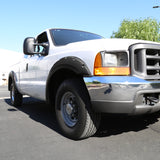 Coolstuffguru Compatible with Ford F250 F350 Bolt On Rugged Texture Pocket Rivet Style Fender Flares 4PC