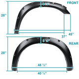 Coolstuffguru Compatible with Dodge Ram 2500/3500 4PC Pocket Side Fender Flares Wheel Protector