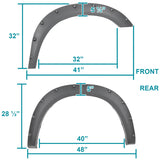 Coolstuffguru Textured Style Bolt-On Pocket Fender Flares Cover Compatible with Dodge Ram 2500 3500 2019-2021 L+R Pair Assembly