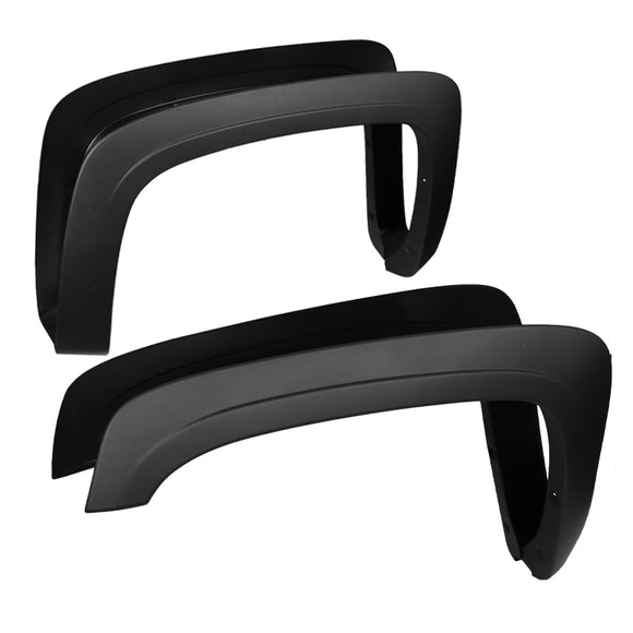 Coolstuffguru 4PC Front + Rear Factory Style Fender Flares Compatible with Chevy Silverado 1500 LT LTZ WT LS Fleetside 78.7