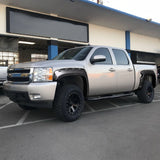 Coolstuffguru 69" Short Bed Pocket Style Fender Flares Black Compatible with Chevy Silverado 1500 2007-2013