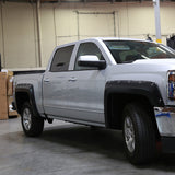 Coolstuffguru Compatible with Chevy Silverado 1500 2500HD 3500HD 5.8' Short Bed Black Wheel Protector Side Fender Flares