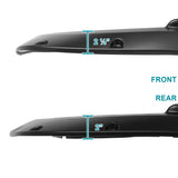 Coolstuffguru Smooth Black Rivet Bolt-On Fender Flares Compatible with Chevy Silverado 2500HD 3500HD 2020-2021 L+R Pair Assembly