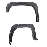 Coolstuffguru Smooth Black Rivet Bolt-On Fender Flares Compatible with Chevy Silverado 2500HD 3500HD 2020-2021 L+R Pair Assembly