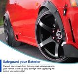 Coolstuffguru 4PCs Universal Front Rear Car Fender Flares Extra Wide Flexible Body Wheel Arches