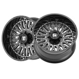 1 X Fittipaldi Offroad FA07 22X12 5X5.00/5X5.50 78.1 Hub -44 Offset Black Wheel Rim