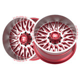 1 X Fittipaldi Offroad FA07 22X12 8X6.50 125.2 Hub -44 Offset Red Wheel Rim