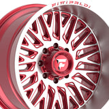 1 X Fittipaldi Offroad FA07 22X12 5X5.00/5X5.50 78.1 Hub -44 Offset Red Wheel Rim