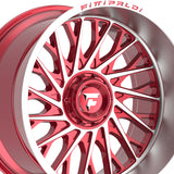 1 X Fittipaldi Offroad FA08 22X12 5X5.50/5X150 110.2 Hub -44 Offset Red Wheel Rim