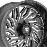 1 X Fittipaldi Offroad FA13 24X12 8X170 125.2 Hub -44 Offset Black Wheel Rim