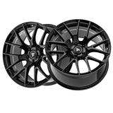 1 X Fittipaldi FS360 20X10 5X115 71.5 Hub +18 Offset Black Wheel Rim