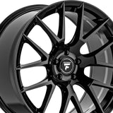 1 X Fittipaldi FS360 20X10 5X115 71.5 Hub +18 Offset Black Wheel Rim