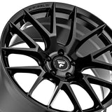 1 X Fittipaldi FS360 20X10 5X115 71.5 Hub +18 Offset Black Wheel Rim