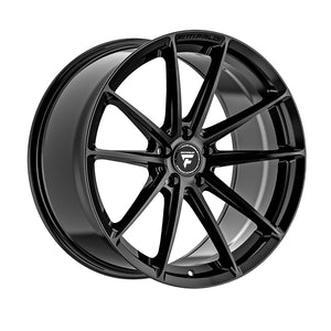 1 X Fittipaldi FS362 20X10 5X115 71.5 Hub +18 Offset Black Wheel Rim