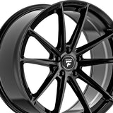 1 X Fittipaldi FS362 20X10 5X115 71.5 Hub +18 Offset Black Wheel Rim