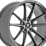 1 X Fittipaldi FS362 20X10 5X115 71.5 Hub +18 Offset Grey Wheel Rim