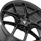 1 X Fittipaldi FS365 17X8 5X4.50 73.1 Hub +35 Offset Black Wheel Rim