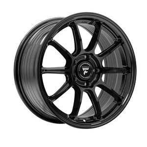 1 X Fittipaldi FS366 18X8 5X4.50 73.1 Hub +35 Offset Black Wheel Rim