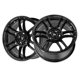 1 X Fittipaldi FS368 18X8 5X100 73.1 Hub +35 Offset Black Wheel Rim