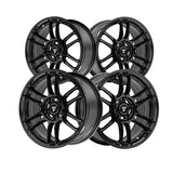 1 X Fittipaldi FS368 18X8 5X100 73.1 Hub +35 Offset Black Wheel Rim