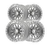 1 X Fittipaldi FT101 17X9 5x150 110.2 Hub -12 Offset Silver Wheel Rim