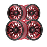 1 X Fittipaldi Offroad FT101 18X9 8X180 124.3 Hub +18 Offset Red Wheel Rim