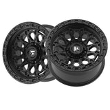 1 X Fittipaldi FT101 17X9 5x150 110.2 Hub -12 Offset Black Wheel Rim