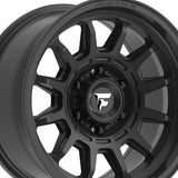 1 X Fittipaldi FT102 17X8.5 5x150 110.2 Hub 0 Offset Black Wheel Rim