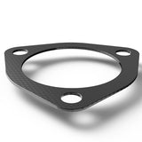 Coolstuffguru 2.5" Aluminum Exhaust Header Down Pipe Manifold Collector Flange Gasket 3 Bolt