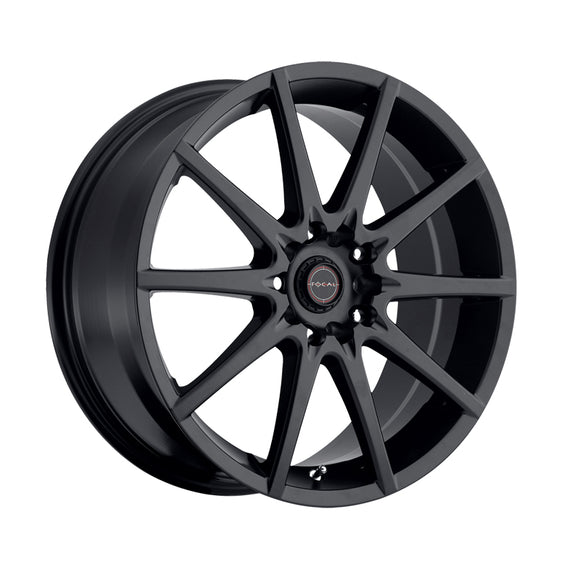 Focal 008 15X6.5 5X100 / 5X4.50 72.62 Hub +38 Offset Black Wheel Rim