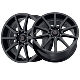 Focal 008 15X6.5 5X100 / 5X4.50 72.62 Hub +38 Offset Black Wheel Rim