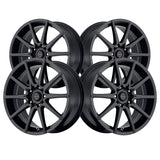 Focal 008 17X7.5 5X100 / 5X4.50 72.62 Hub +42 Offset Black Wheel Rim