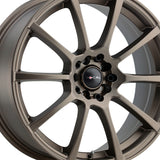 1 X Focal 448BZ F-20 16X7 5X4.50/5X100 72.62 Hub +40 Offset Bronze Wheel Rim