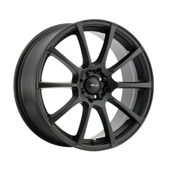 Focal 041 17X8 5X100 / 5X4.50 72.62 Hub +42 Offset Black Wheel Rim