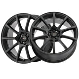 Focal 041 17X8 5X100 / 5X4.50 72.62 Hub +42 Offset Black Wheel Rim