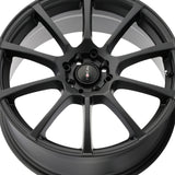 Focal 041 17X8 5X100 / 5X4.50 72.62 Hub +42 Offset Black Wheel Rim