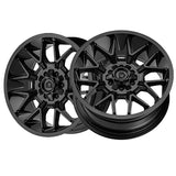 1 X Gear Off Road 768B 20X9 8X170 125.2 Hub +18 Offset Black Wheel Rim