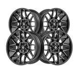 1 X Gear Off Road 768BM 20X9 8X180 124.3 Hub +18 Offset Black Wheel Rim