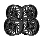 1 X Gear Off Road 769B 18X9 8X180 124.3 Hub +18 Offset Black Wheel Rim