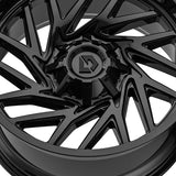 1 X Gear Off Road 769B 17X9 6X135/6X5.50 106.2 Hub +18 Offset Black Wheel Rim