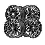 1 X Gear Off Road 769BM 17X9 6X135/6X5.50 106.2 Hub +18 Offset Black Wheel Rim