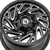 1 X Gear Off Road 769BM 17X9 6X135/6X5.50 106.2 Hub +18 Offset Black Wheel Rim